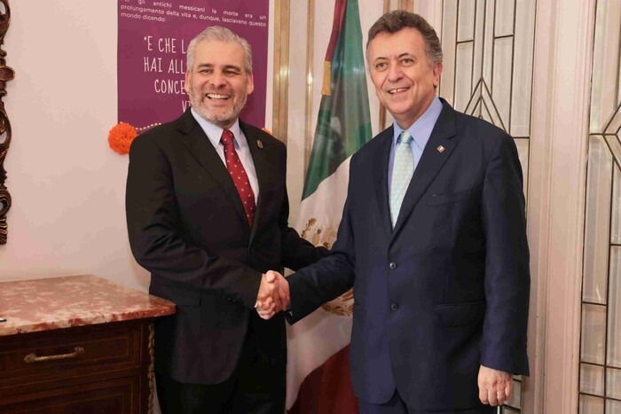 Bedolla y CaMexItal firman convenio para la atracción de empresas italianas en Michoacán