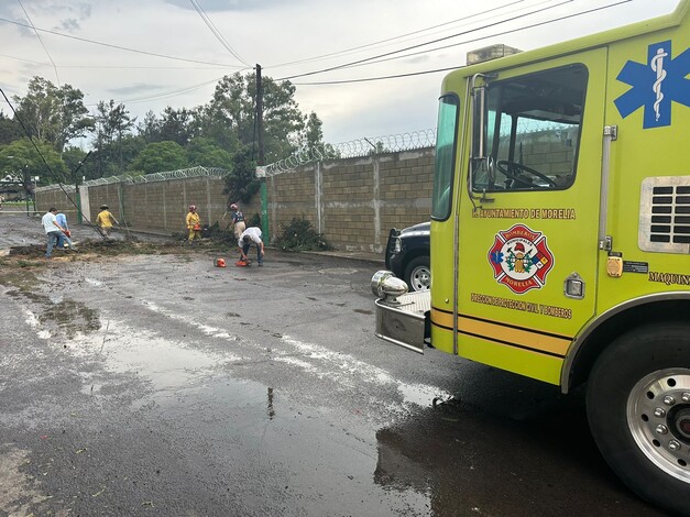 Brigadas intermunicipales atienden incidencias por lluvias de este miércoles