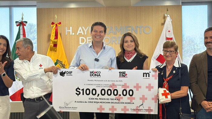 Busca Cruz Roja captar 400 mil pesos en Morelia