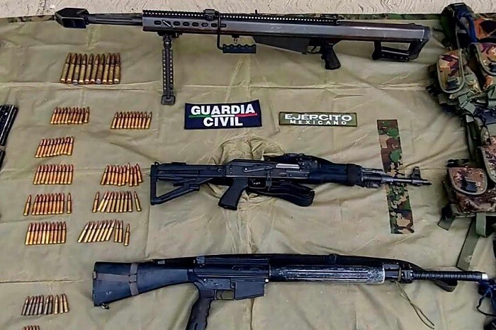 Cada año llegan a cárteles de México de 200 mil a medio millón de armas compradas en EUA