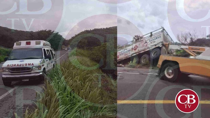 Camión gasero se accidenta en la Siglo XXI