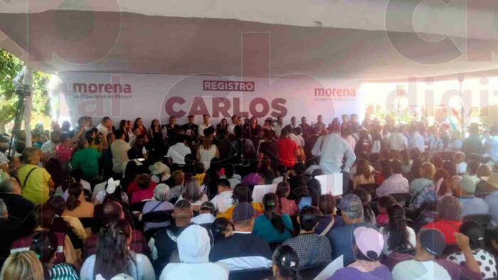 Carlos Torres Piña se registró ante el IEM para contender por la presidencia municipal de Morelia por MORENA