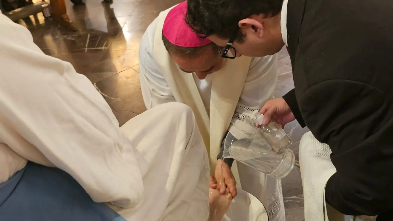 Catedral de Morelia realizó representación del Lavatorio de pies en Jueves Santo