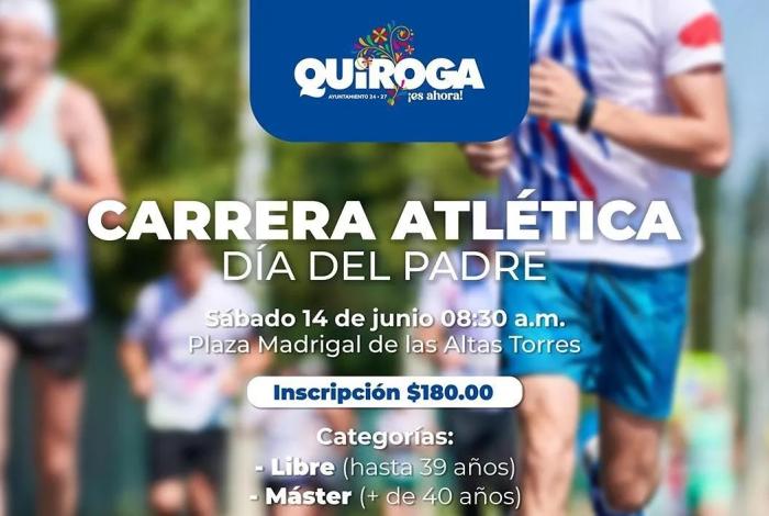Celebrará Gobierno de Quiroga el Día del Padre con carrera atlética