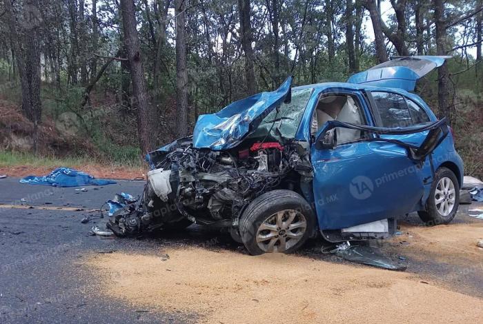 Ch0que en Zinapécuaro deja una mujer mu3rta y un herido