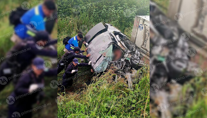 Choque en la Morelia-Zinapécuaro deja un muerto y cuatro lesionados