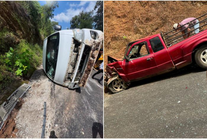 Choque entre combi y camioneta deja varios lesionados en la carretera Los Reyes-Pamatácuaro