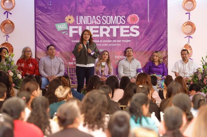 Cientos van con Fabiola Alanís en Santa Clara del Cobre: “Es tiempo de mujeres”