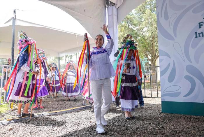 Claudia Sheinbaum celebra cambio judicial en México, desde Querétaro