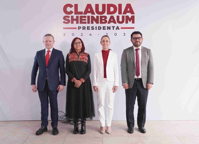 CLAUDIA SHEINBAUM PRESENTA A ARTURO ZALDÍVAR, CARLOS TORRES Y LETICIA RAMÍREZ COMO INTEGRANTES DE SU GABINETE