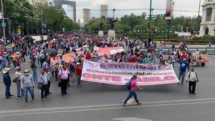 CNTE a la espera de reunión con AMLO y Sheinbaum