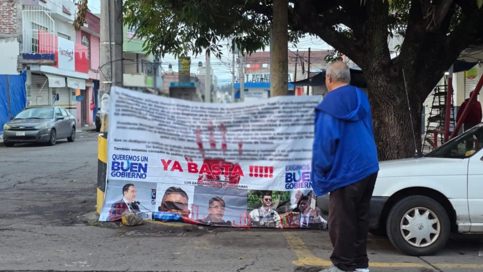 Colocan “narcomantas” en Zamora y Jacona con señalamientos contra policías