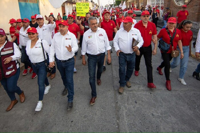 Comanda Morón defensa del voto de la 4T en Michoacán