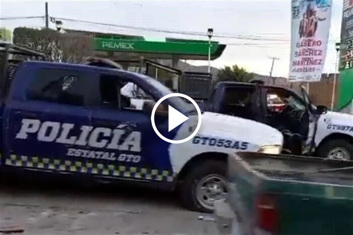 Comando mata a cuatro policías en Uriangato, Guanajuato