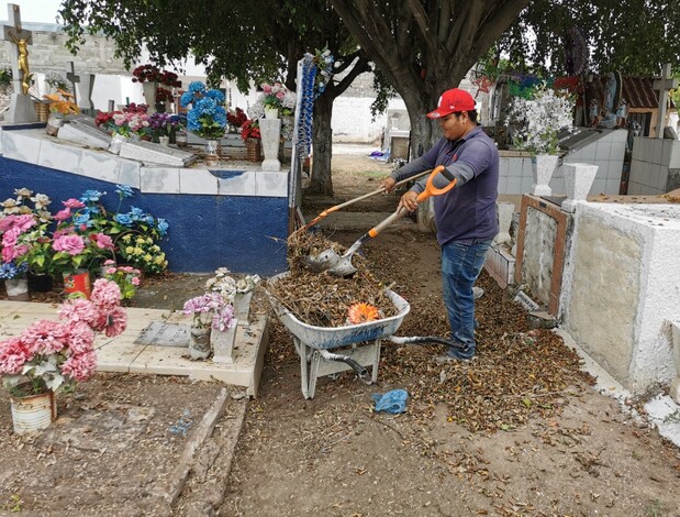 Combaten mosco del dengue en el panteón municipal de Zamora