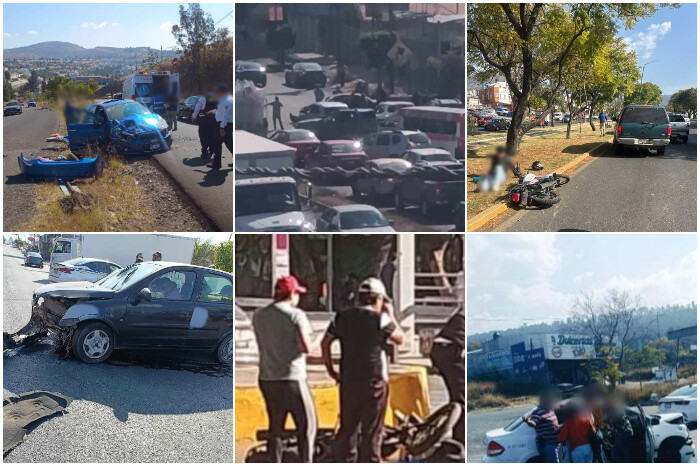 Con al menos 9 lesionados, un viernes de accidentes viales en Morelia y Tarímbaro