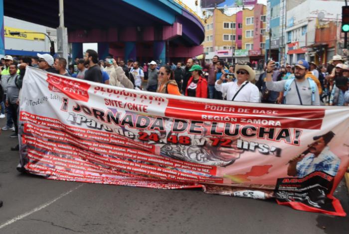 Con demandas atendidas o en diálogo se movilización de la CNTE en Michoacán, señalan