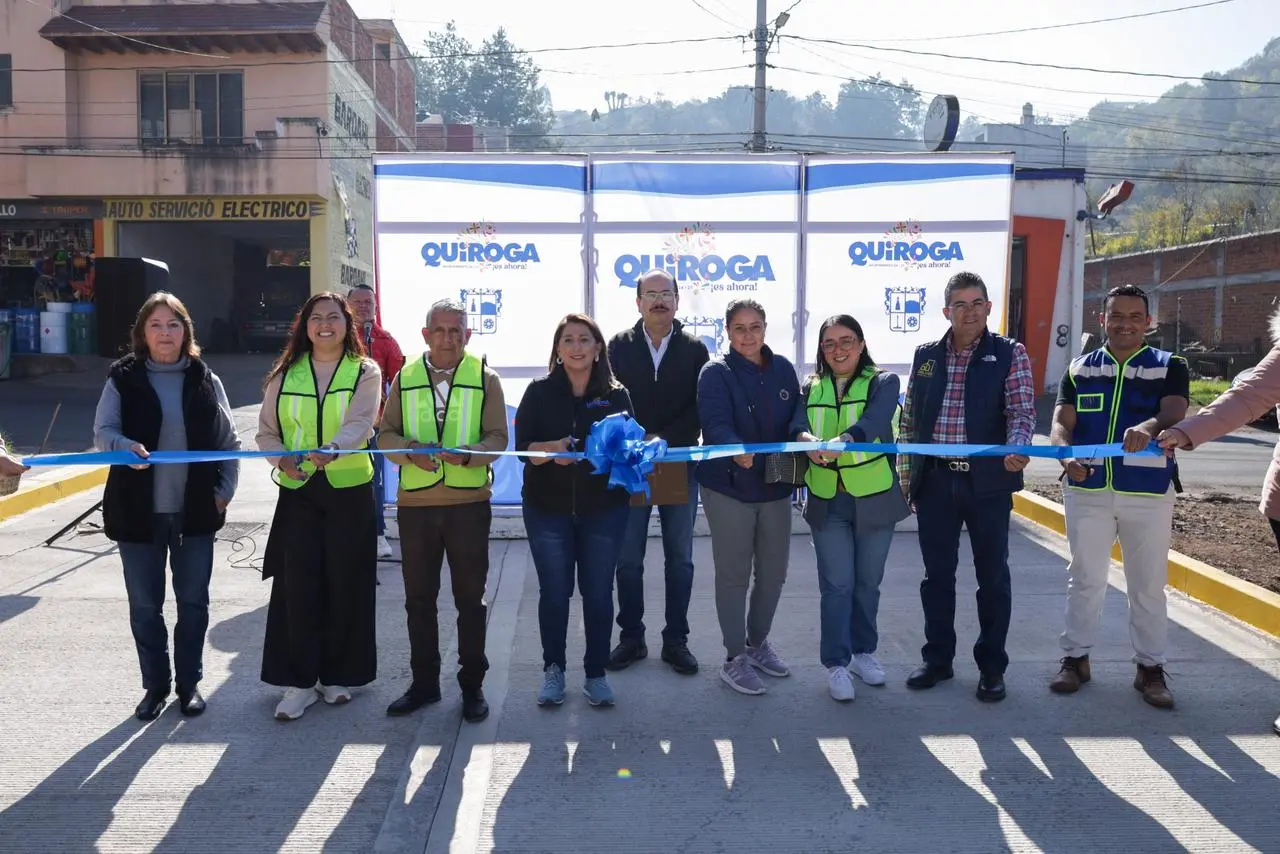 Con hechos, Quiroga avanza con obras y acciones que generan progreso y desarrollo; Alma Mireya González inaugura rehabilitación y pavimentación de calle