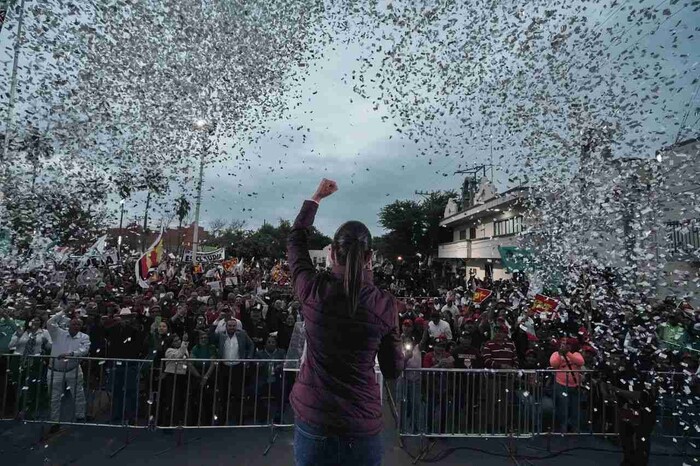 “CON LA 4T, MUJERES LIBRES Y SEGURAS SIEMPRE”: CLAUDIA SHEINBAUM DESDE CIÉNEGA DE FLORES, NUEVO LEÓN