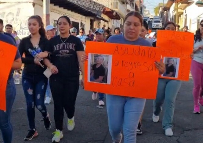 Con marcha pacífica, exigen la aparición con vida de Cristian Uriel García