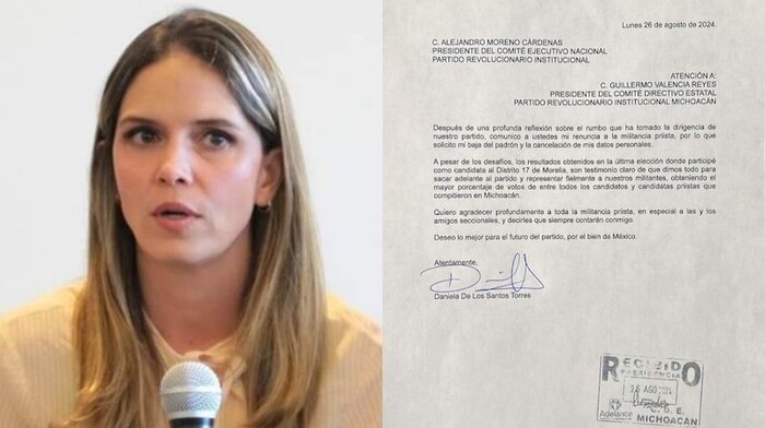 Confirmado: Daniela de los Santos renuncia al PRI