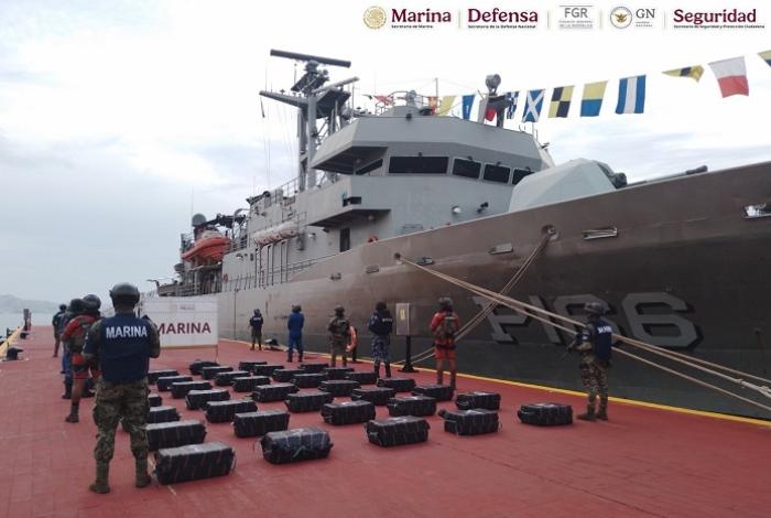 Confiscan más de una tonelada de cocaína en costas de Guerrero, calculan 263 millones de pesos