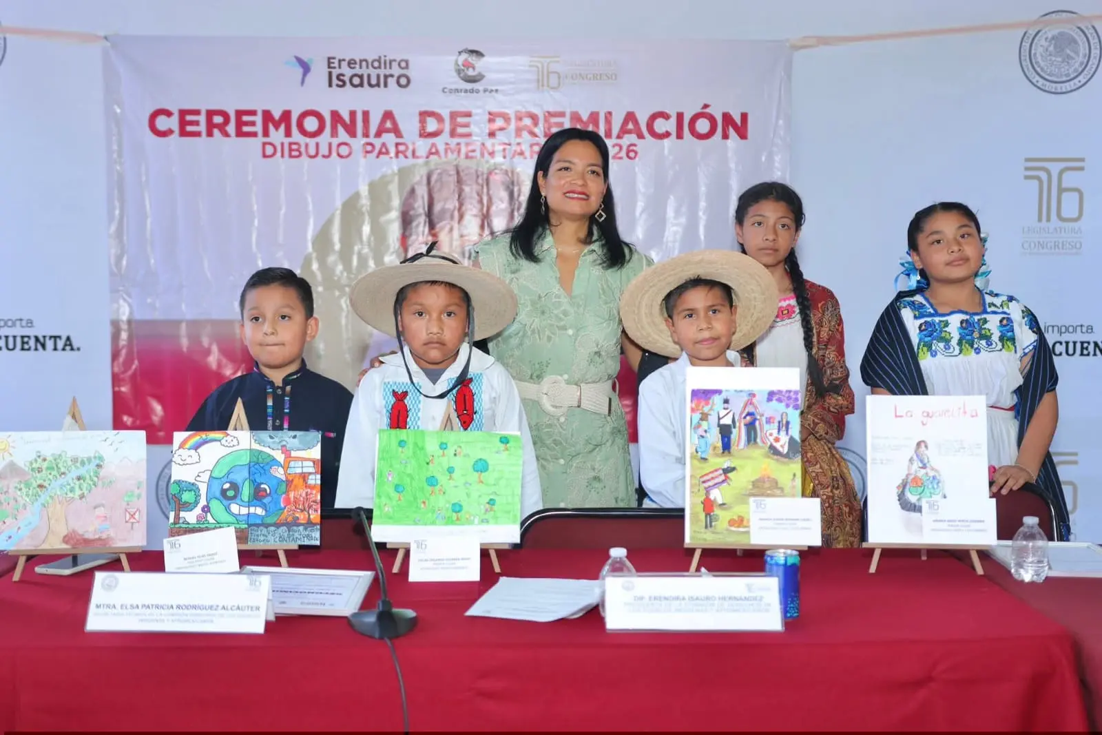 Congreso del Estado premia a las y los niños ganadores del del concurso “Dibujo Parlamentario 2026”