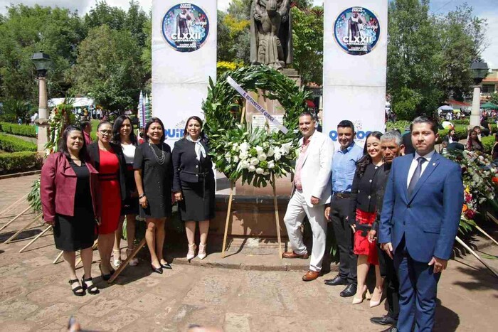 Conmemora Alma Mireya González 38 aniversario de la elevación a categoría de ciudad de Quiroga y el 172 Aniversario cambio de nomenclatura