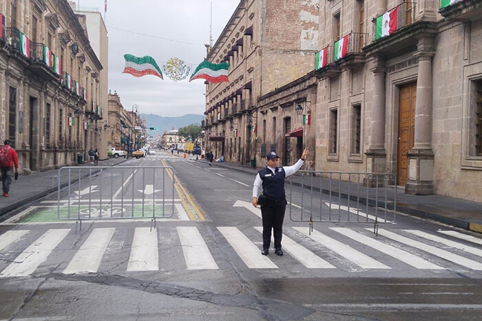 Conoce las alternativas viales en el Centro Histórico de Morelia por fiestas patrias