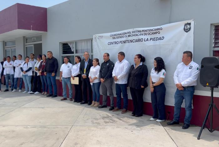 Continúa dignificación de espacios en penales de Michoacán