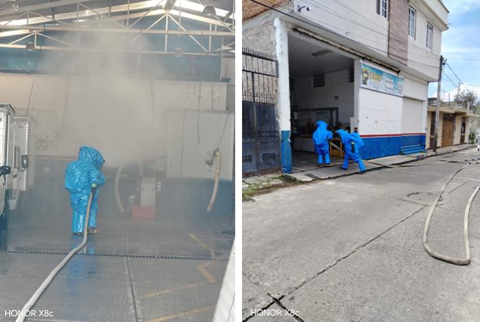 Controlan fuga de amoniaco en hielera de Zacapu; no hubo personas afectadas