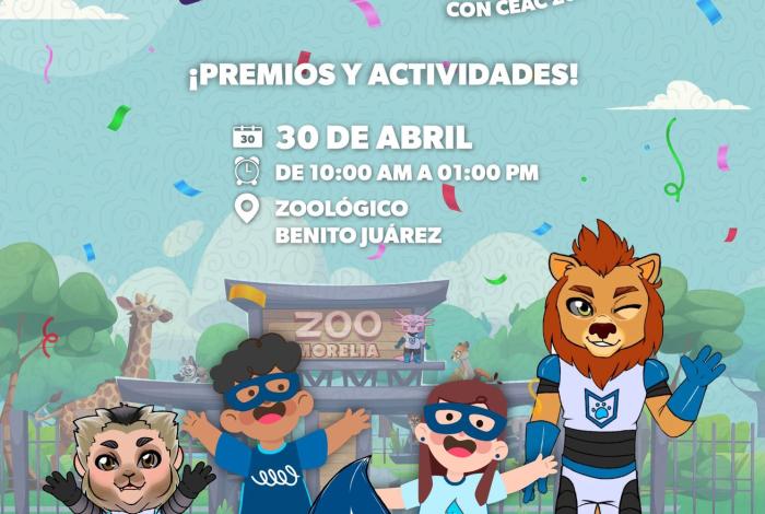 ¡Conviértete en Guardián del Agua este 30 de abril! Ceac celebrará a la niñez en el Zoológico de Morelia