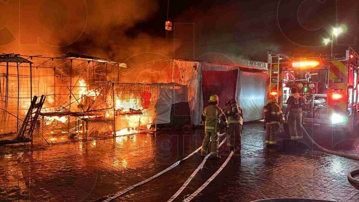 Corto circuito, causa de incendio en el mercado Independencia: FGE