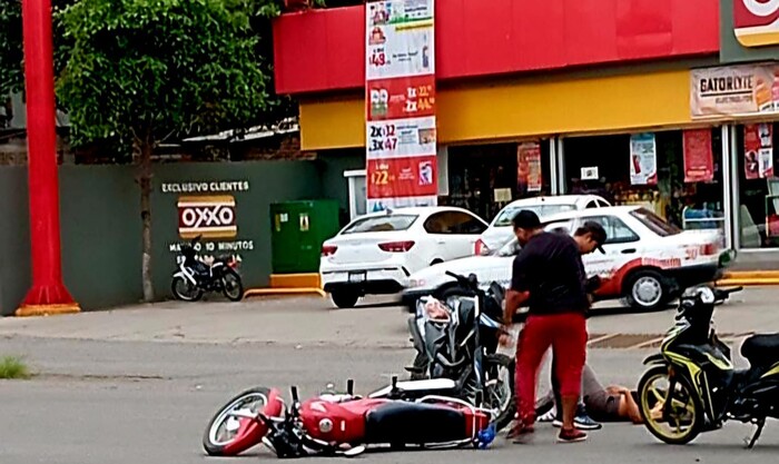 Cuatro lesionados en tres accidentes de motocicletas