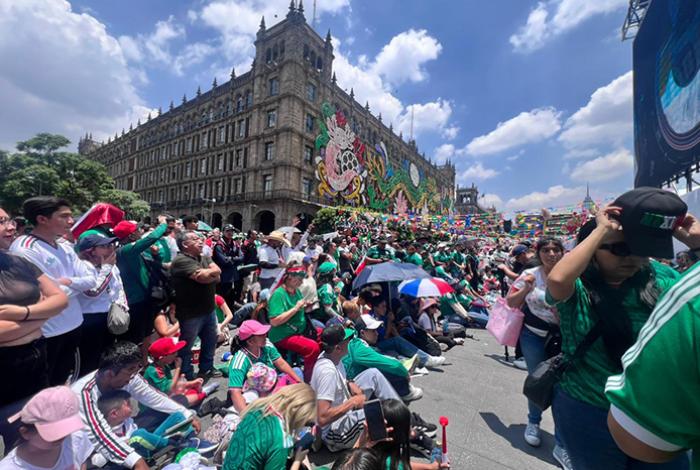 Cupo lleno en el FIFA Fan Festival del Zócalo por el Mundial