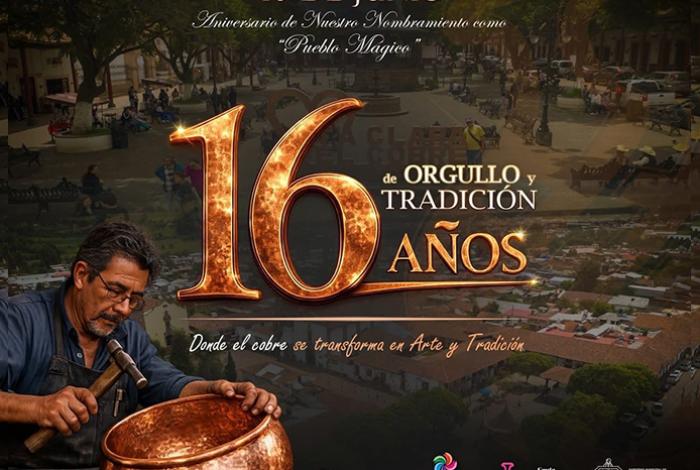 Dayana Pérez celebra el 16 aniversario de Santa Clara del Cobre como Pueblo Mágico
