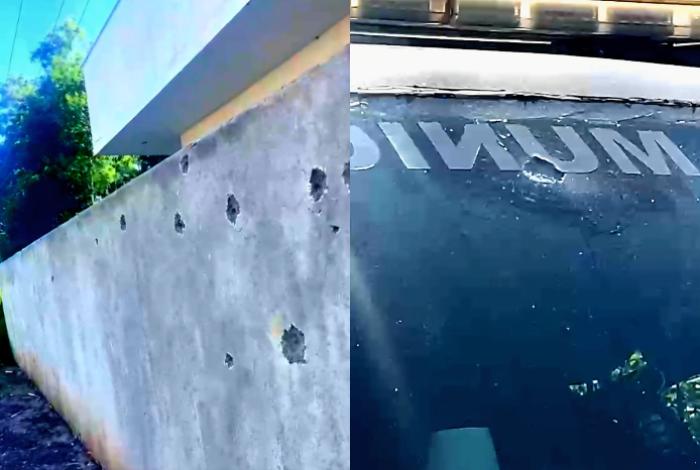 Delincuentes rafaguean caseta policial y patrulla en Tingüindín; un policía levemente herido