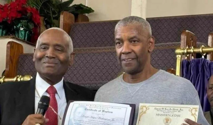 Denzel Washington recibe licencia de ministro en Iglesia