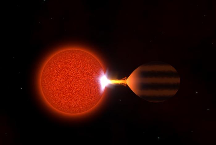 Descubren un planeta devorado por su estrella, el origen de un mundo de segunda generación