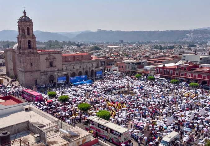 Desde Morelia Xóchitl Gálvez enfoca sus promesas en combatir la inseguridad