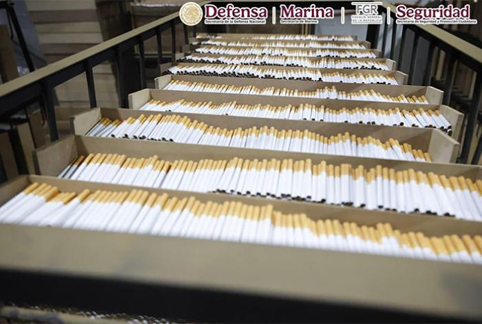 Desmantelan fábrica clandestina y decomisan 60 toneladas de cigarrillos falsos