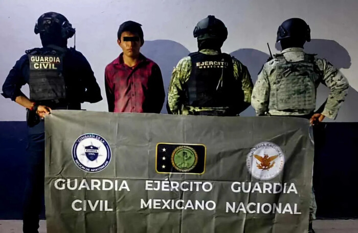 Detención de “dronero” del CJNG con explosivos en Apatzingán