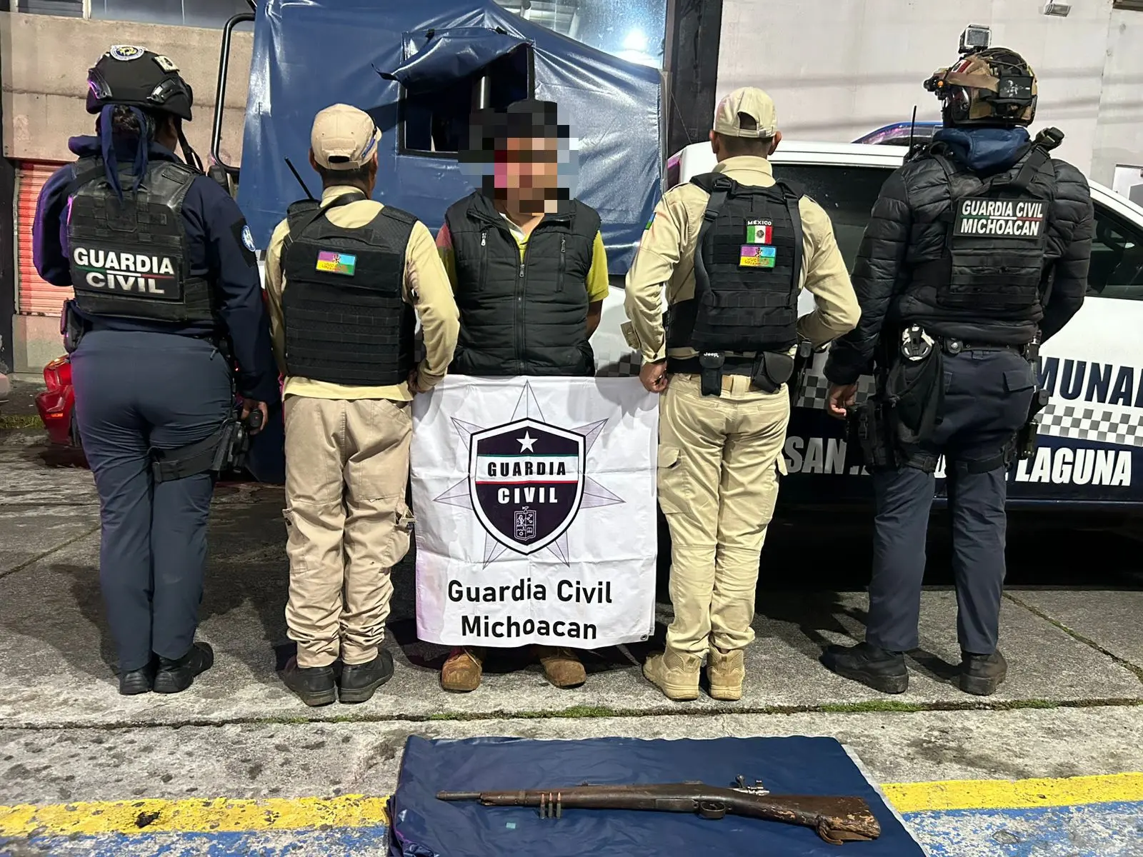 Detenido hombre con arma de fuego, en Quiroga: SSP