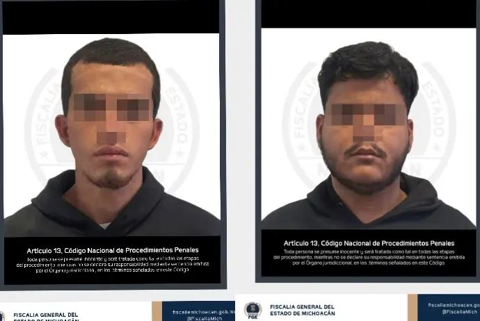 Detienen a dos presuntos implicados en robo de motocicleta en Jacona