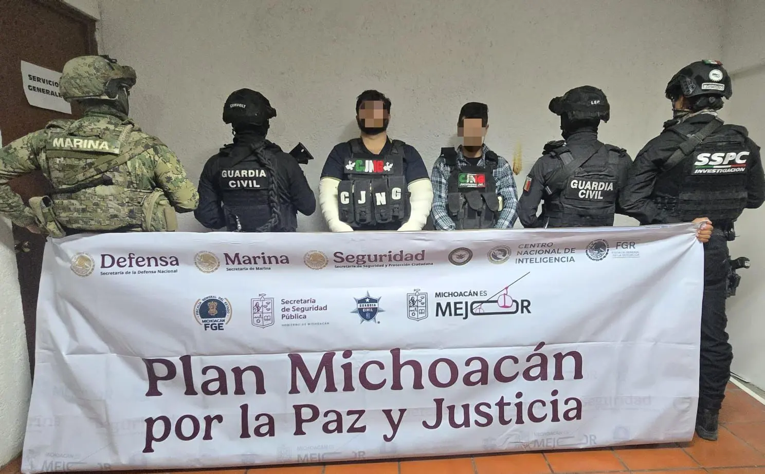 Detienen a dos presuntos delincuentes tras operativo de la Secretaría de Marina y Armada de México
