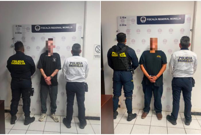 Detienen a dos tras robo con violencia a tienda Oxxo en Morelia; habrían sustraído mil 210 pesos