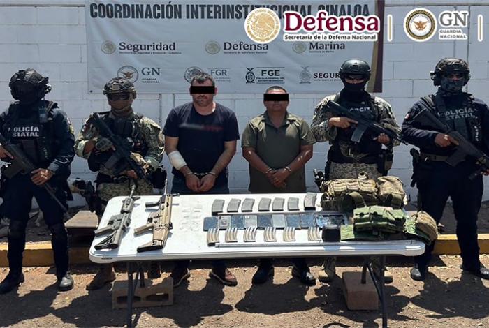 Detienen a el “Güero Pink”, jefe regional de Los Chapitos, y a exmando policiaco de Escuinapa, Sinaloa