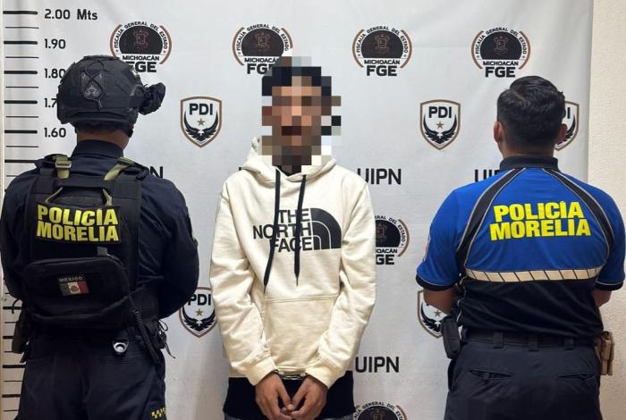 Detienen a joven con mar1huana en pleno Centro de Morelia