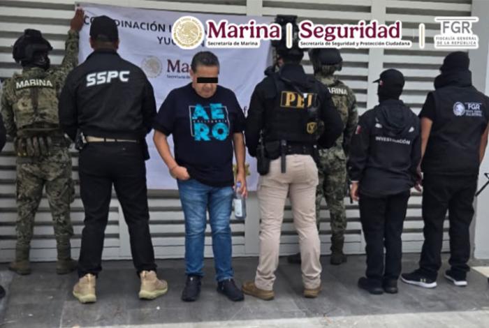 Detienen a Justo “N”, presunto operador financiero de grupo delictivo en Mérida