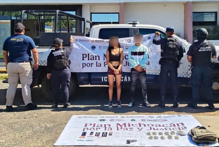 Detienen a pareja por asalto con uso de violencia en Uruapan